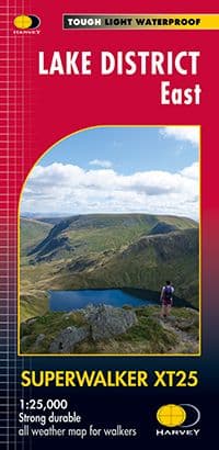 The cover of Harvey Maps Superwalker XT25: Lake District East map