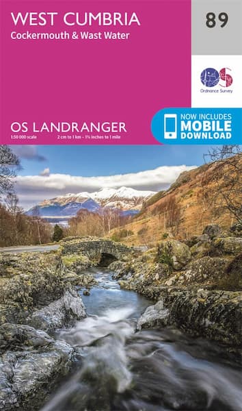 The cover of Ordnance Survey Landranger 89: West Cumbria map